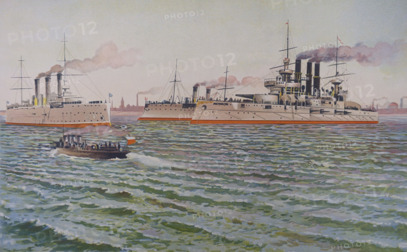 Warships in Kronstadt