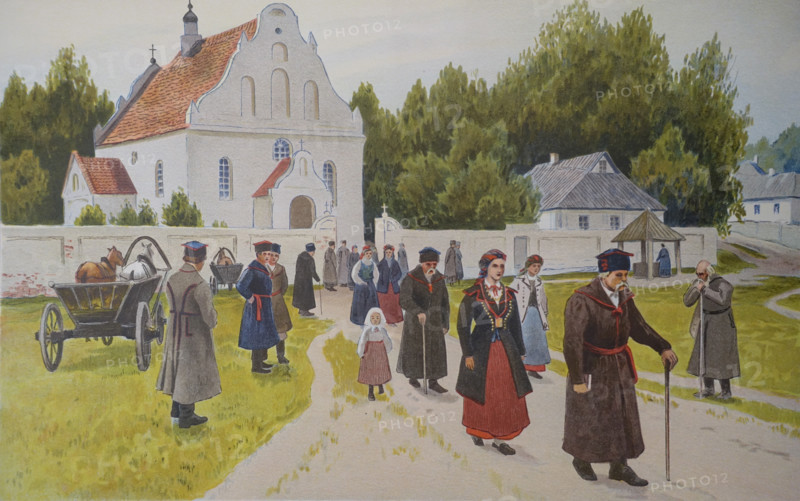 Poles at the church