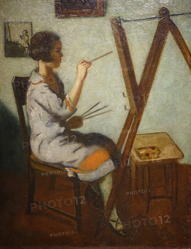 At the Easel