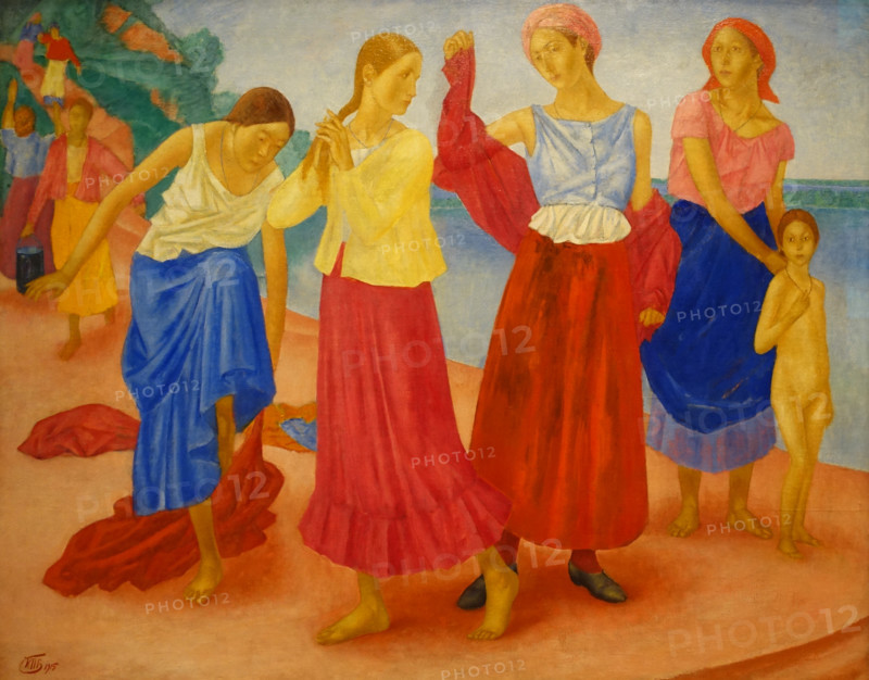Women near the Volga river