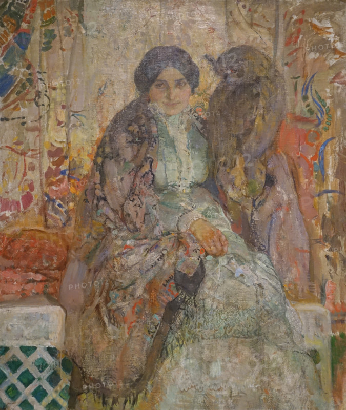 Woman with Horned Owl