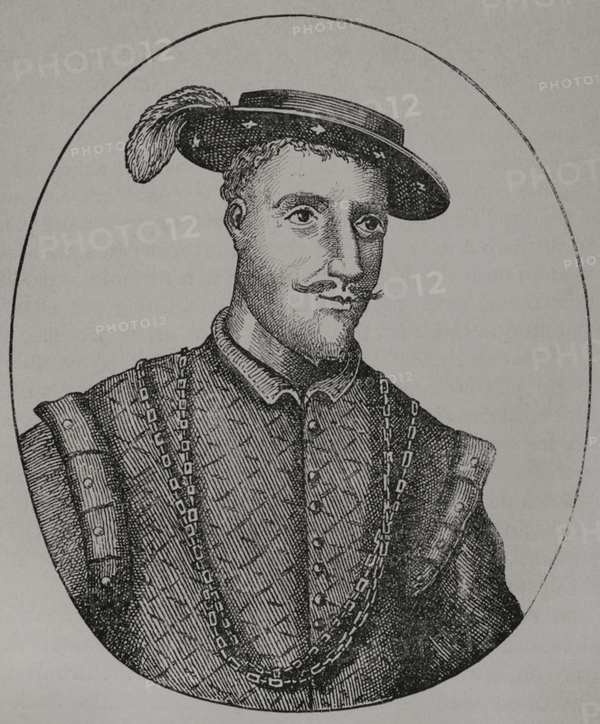 Juan de Grijalva (1489-1527). Spanish explorer and conquistador who participated in the exploration and conquest of Cuba in 1511. In 1518, he led an expedition to explore the coast of the Gulf of Mexico. Portrait. Engraving. ""America. History of its discovery from primitive times to the modern era"", written by Rodolfo Cronau. Volume II. Published in Barcelona, 1892.