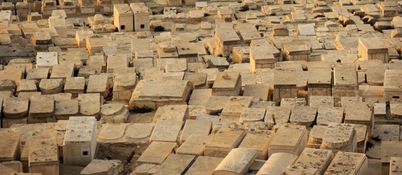 Jerusalem, Israel. Jewish Cemetery on the Mount of Olives. Tombs.