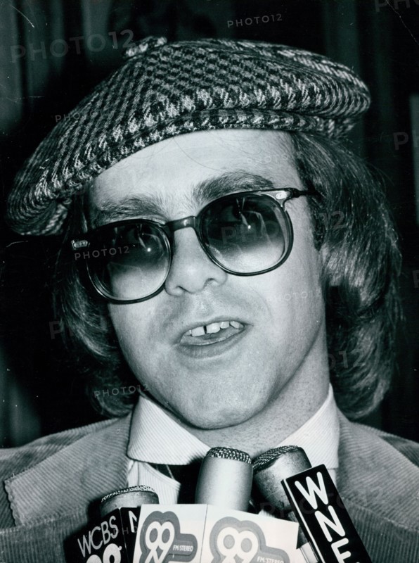 Elton John at press conference