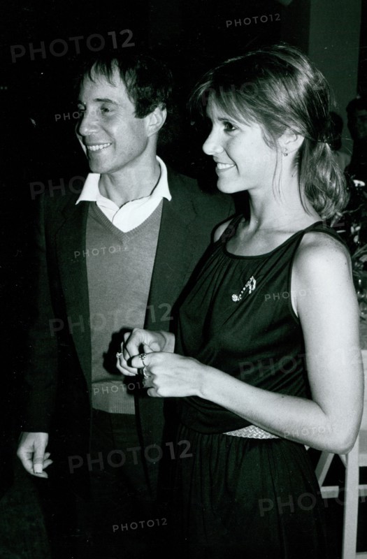 Paul Simon and Carrie Fisher