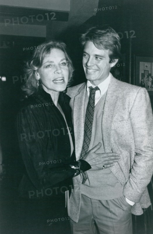 Lauren Bacall and Michael Biehn, who starred together in ""The Fan