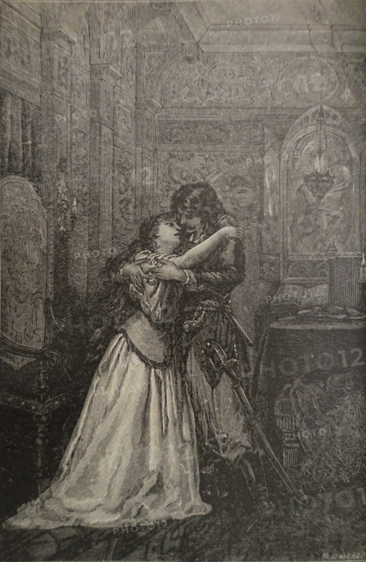 Illustration from book 'Taras Bulba'. A Novel by Nikolai Gogol (1809-1852). 1893.