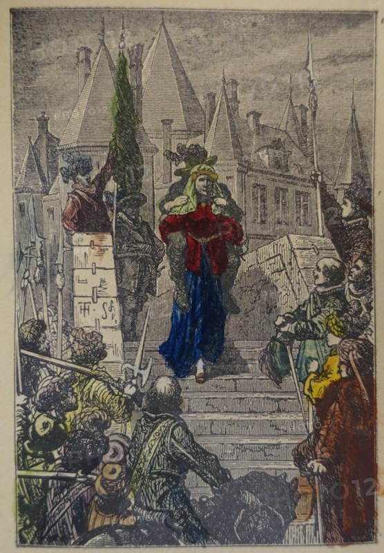 Illustration from the book The Silver Skates. Drawings by Theophile Schuler (1821-1878). 1870.