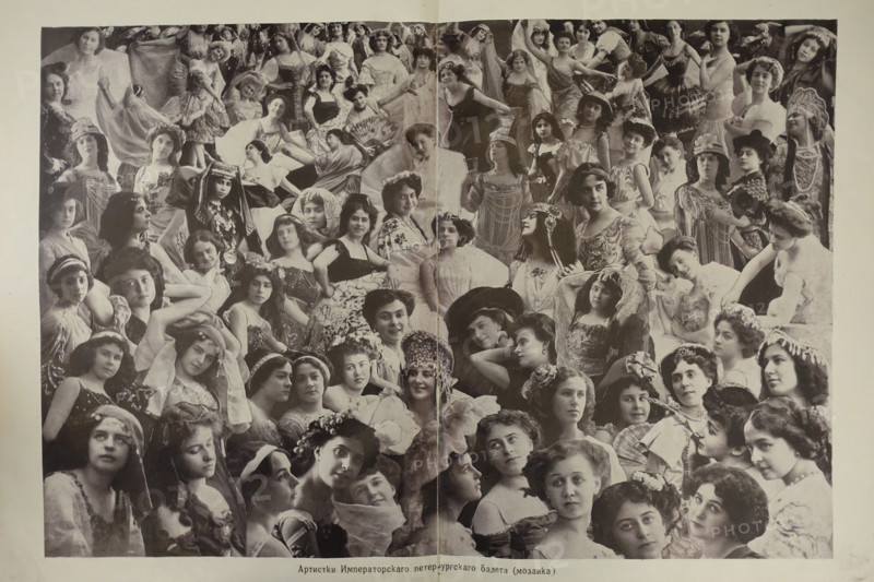Artists of the Imperial St. Petersburg Ballet. Illustration from album The Sun of Russia magazine. 1913.