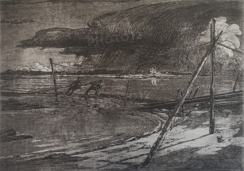 Thundercloud. Vadim Falileev (1879-1950). Early 20th century.