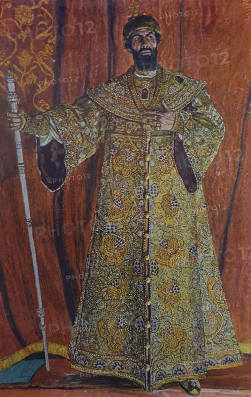 Portrait of opera singer Feodor Chaliapin (1873-1938). 1912.