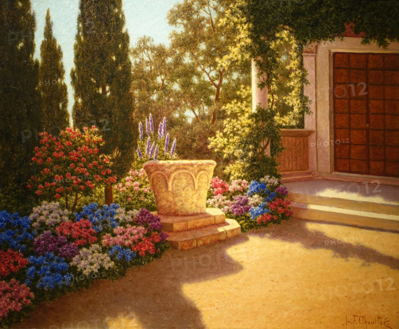 In the garden of the villa 'Cypris'. Cap Martin