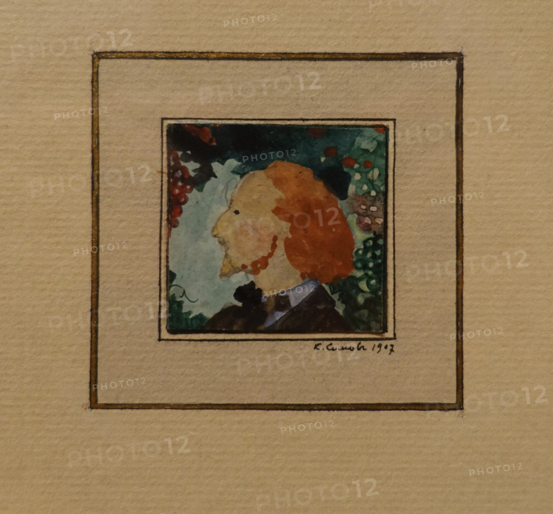 Portrait of the Symbolist Poet Vyacheslav Ivanov (1866-1949). 1907. Konstantin Somov (1869-1939).