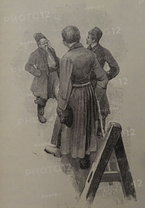 Illustration from book 'Taras Bulba'. A Novel by Nikolai Gogol (1809-1852). 1893.