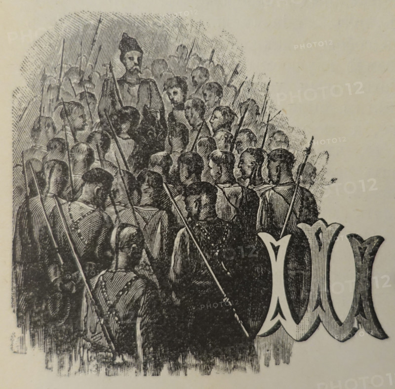 Illustration from book 'Taras Bulba'. A Novel by Nikolai Gogol (1809-1852). 1893.