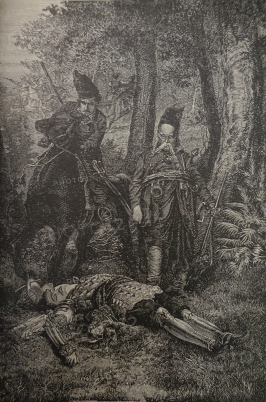Illustration from book 'Taras Bulba'. A Novel by Nikolai Gogol (1809-1852). 1893.