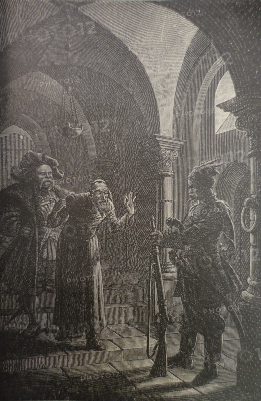 Illustration from book 'Taras Bulba'. A Novel by Nikolai Gogol (1809-1852). 1893.