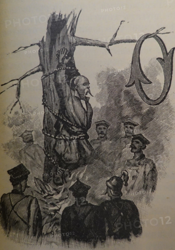 Illustration from book 'Taras Bulba'. A Novel by Nikolai Gogol (1809-1852). 1893.