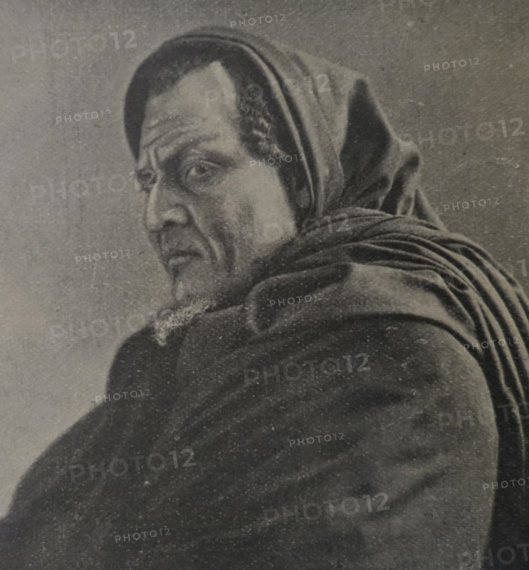 Portrait of opera singer Feodor Chaliapin (1873-1938). 1890s.