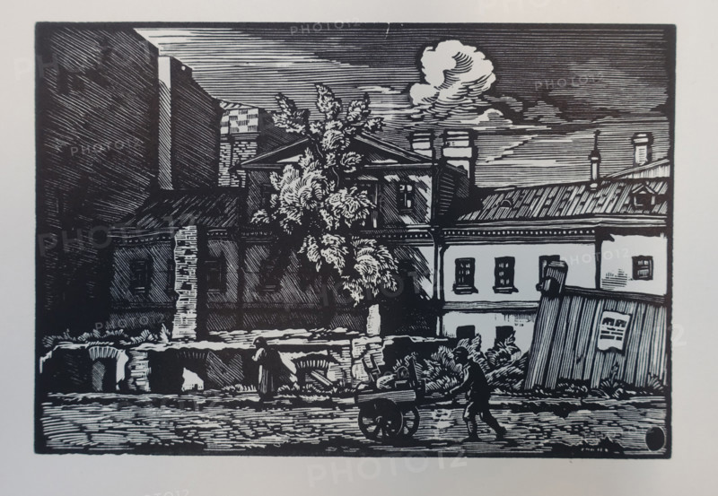 Petrograd. Alexandrovsky Prospekt in 1922. 1928. Pavel Aleksandrovich Shillingovsky (1881-1942).
