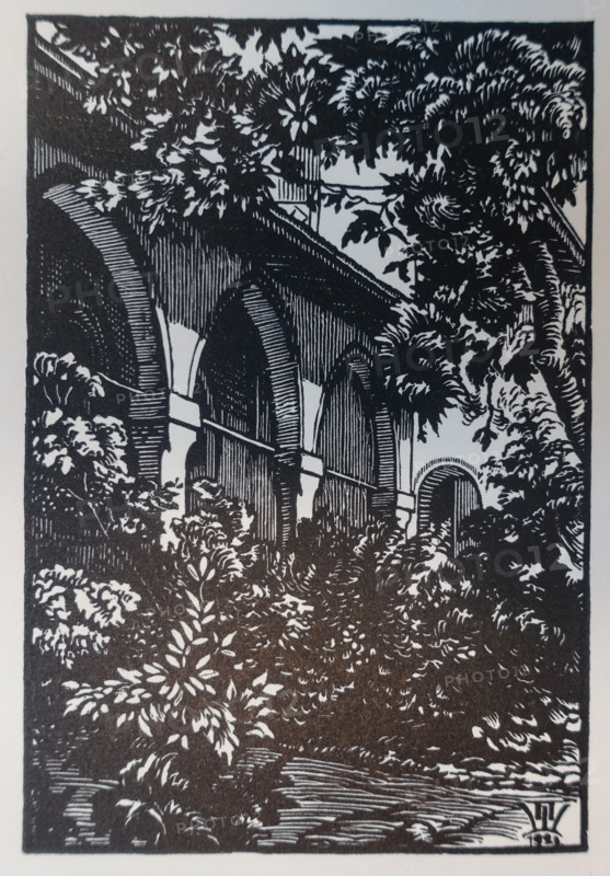 Bakhchisaray. Mosque Arcades. 1924. Pavel Aleksandrovich Shillingovsky (1881-1942).