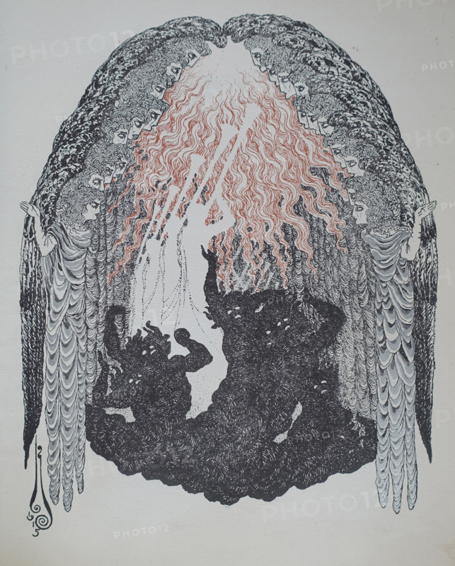 Vyacheslav Karatygin (1875-1925). Illustration from the book 'Skrjabin'. 1915.