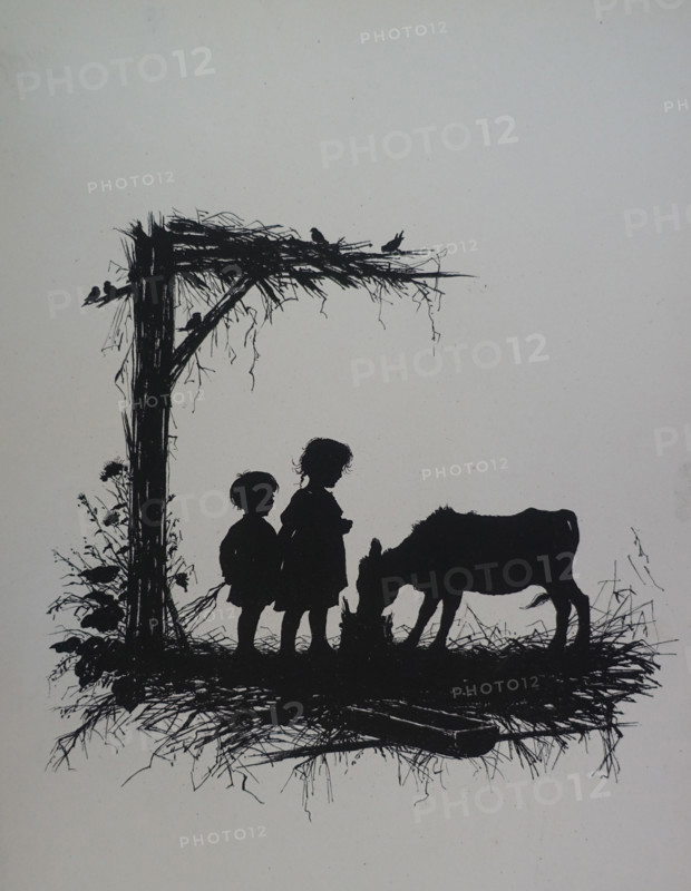 Silhouettes. Illustration from book by Elisabeth Boehm (1843-1914). 1879.