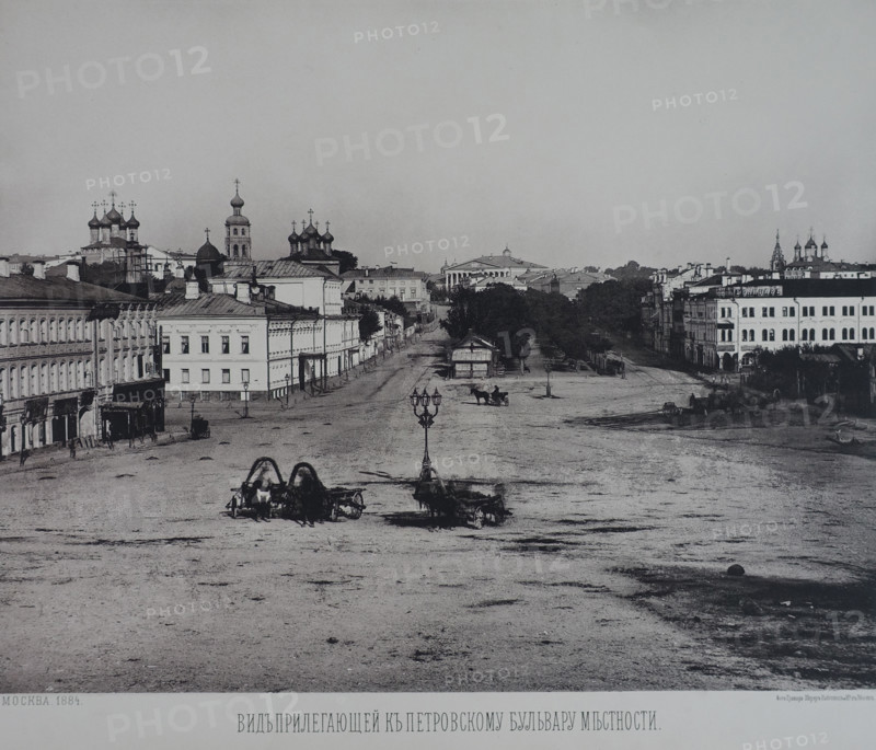 View of the Area Adjacent to Petrovsky Boulevard. 1880s.