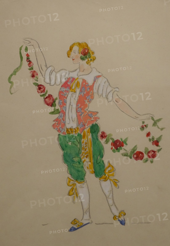Costume design for Pyotr Tchaikovsky's ballet 'The Nutcracker.' Konstantin Korovin's workshop. 1910s.