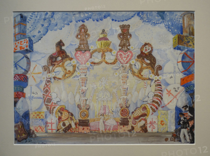 Mstislav Dobuzhinsky (1875-1957). Set design for the ballet 'The Nutcracker' by Pyotr Tchaikovsky.  1936.