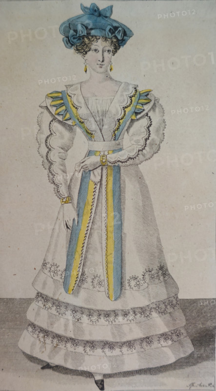 Illustration from the 'Ladies' Journal'. 1826.