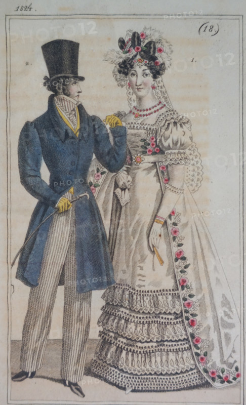 Illustration from the 'Ladies' Journal'. 1824.