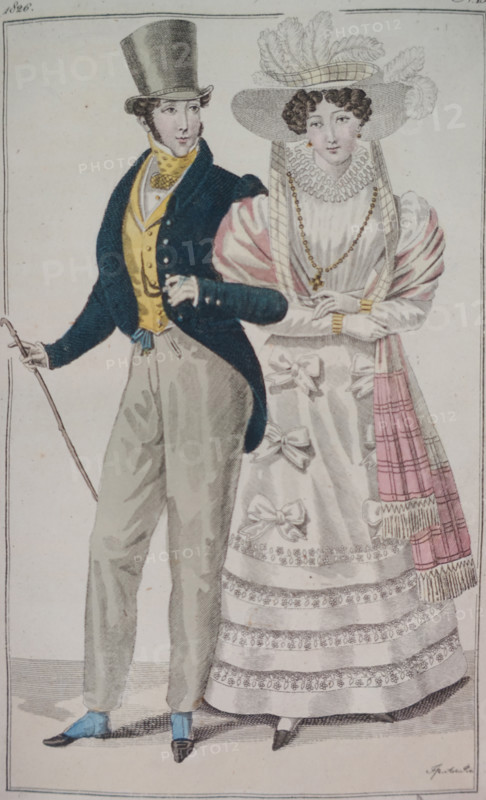 Illustration from the 'Ladies' Journal'. 1826.