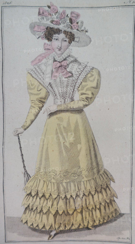 Illustration from the 'Ladies' Journal'. 1826.