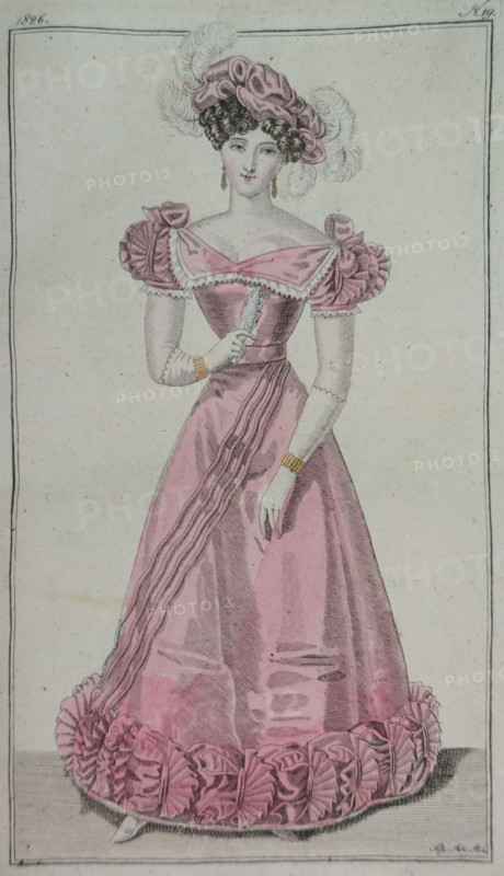 Illustration from the 'Ladies' Journal'. 1826.