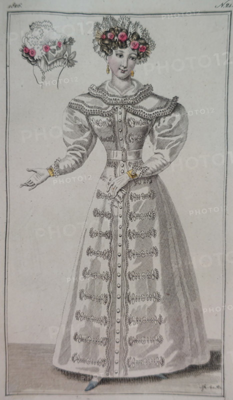 Illustration from the 'Ladies' Journal'. 1826.
