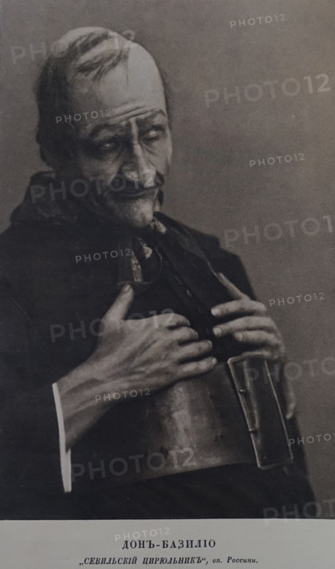 Portrait of opera singer Feodor Chaliapin (1873-1938). Don Basilio