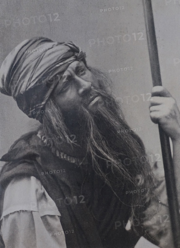 Portrait of opera singer Feodor Chaliapin (1873-1938). Nilakantha. Lakmé. 1900s-1910s.