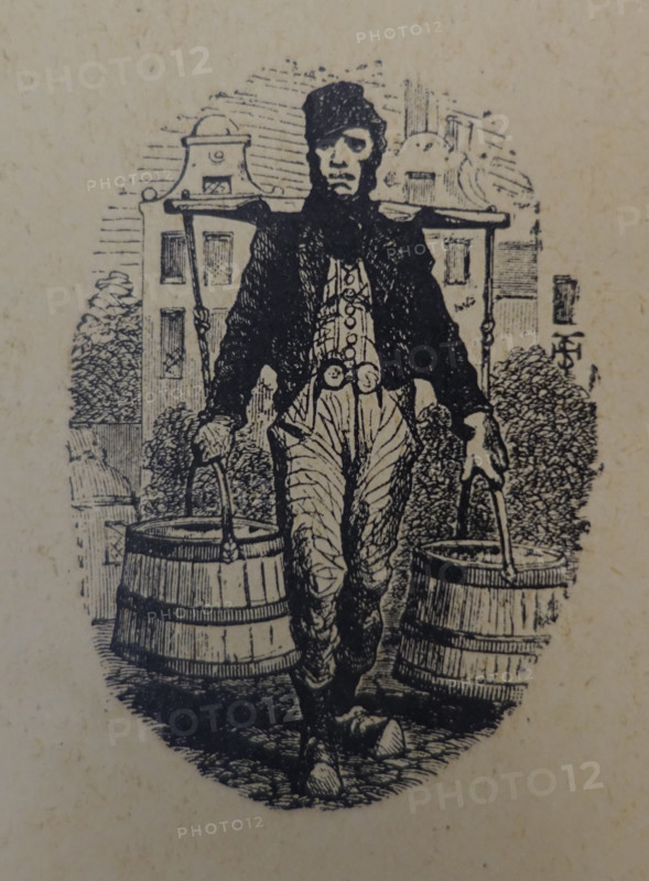 Illustration from the book The Silver Skates. Drawings by Theophile Schuler (1821-1878). 1870.