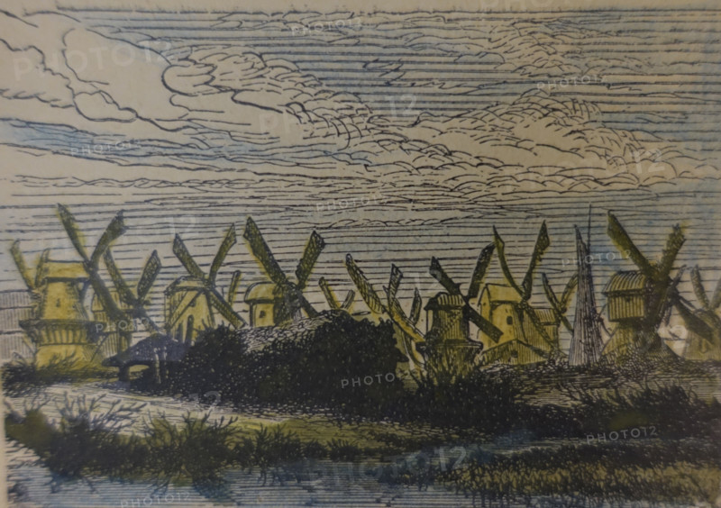 Illustration from the book The Silver Skates. Drawings by Theophile Schuler (1821-1878). 1870.