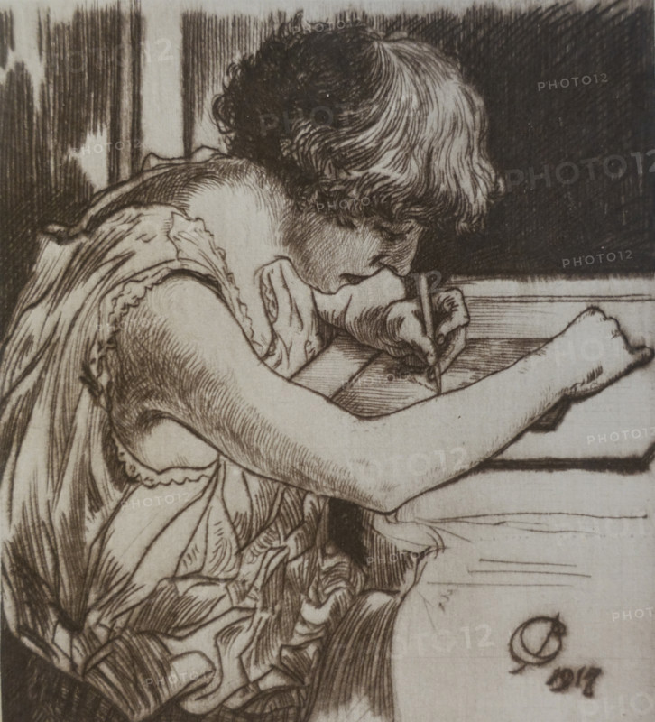 Portrait of a wife. Vadim Falileev (1879-1950). Early 20th century.