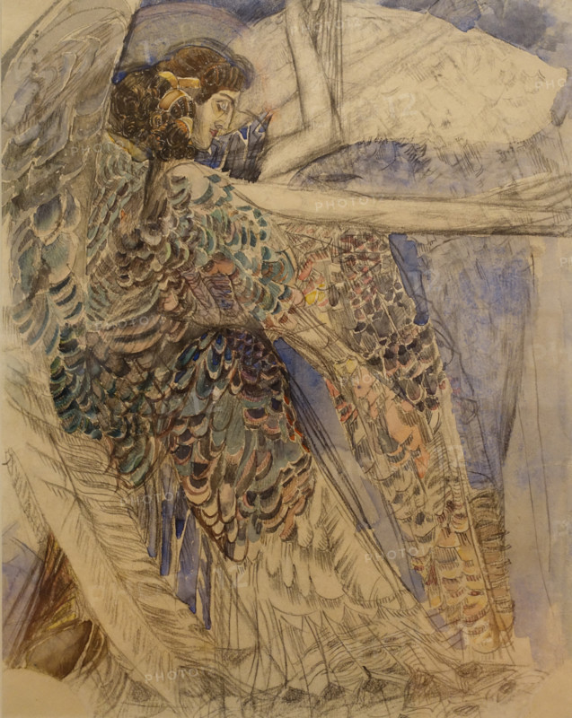 Mikhail Vrubel (1856-1910). Seraphim. 1904-1905.