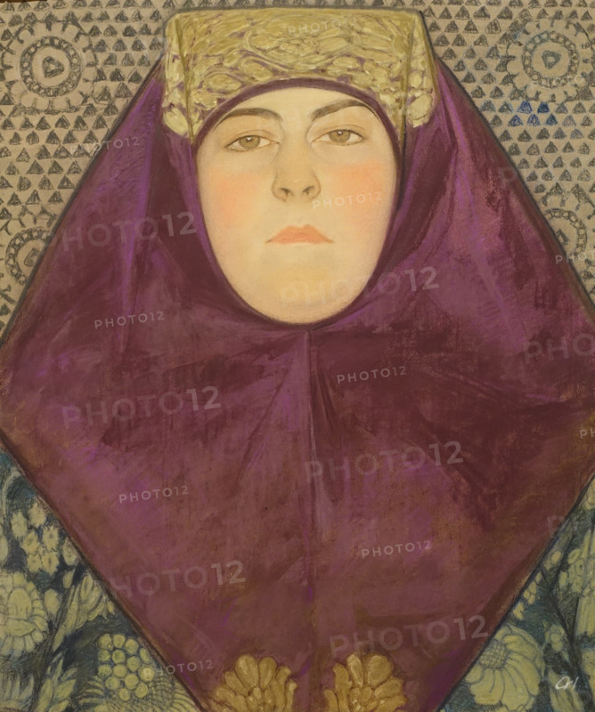 Nikolay Andreev (1873-1932). Portrait of Vera Alekseeva (1889-1953). 1917.