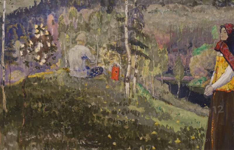 Mikhail Nesterov (1862-1942). The Pipe. 1906.