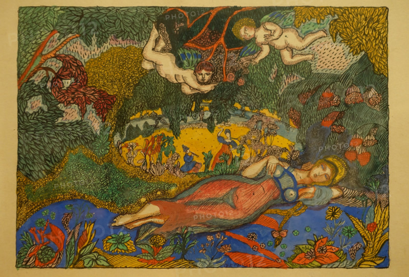 Sergey Sudeykin (1882-1946). Russian Venus. 1907. Watercolor.