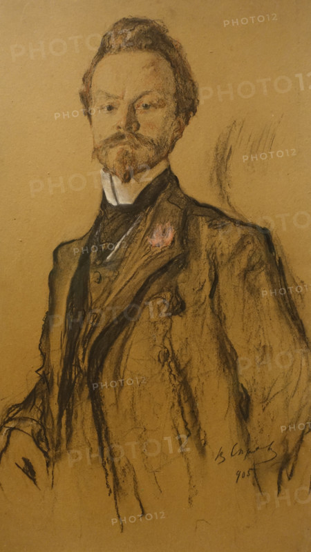 Portrait of the poet Konstantin Balmont (1867-1942). 1905. Valentin Serov (1865-1911).