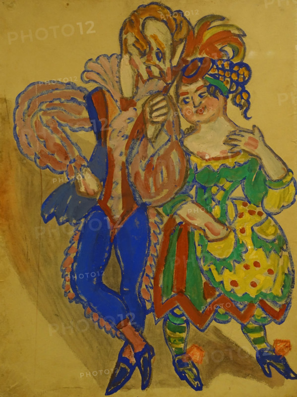 Sergey Sudeykin (1882-1946). Cavalier and Young Lady. Circa 1915.