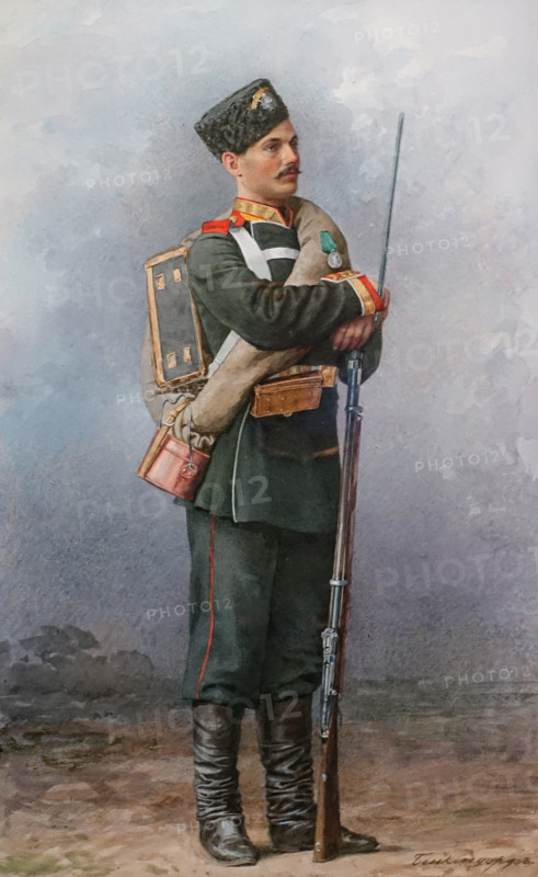 Non-commissioned officer of the Life Guards Preobrazhensky Regiment in full field uniform