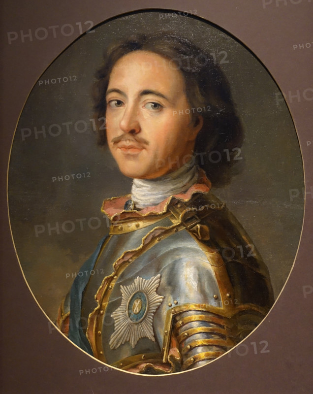 Portrait of Emperor Peter I. By E.E. Saranchov. 1887.