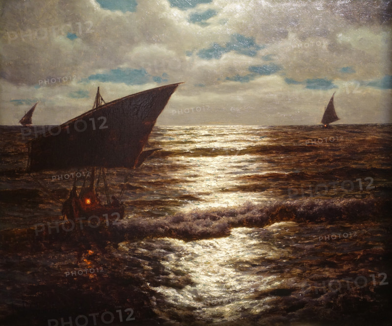 Seascape by Moonlight. 1923. Ivan Fedorovich Shultze (1874-1939).
